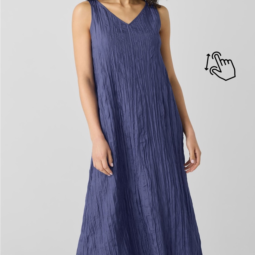 Eileen Fisher Deep Blue Maxi Dress